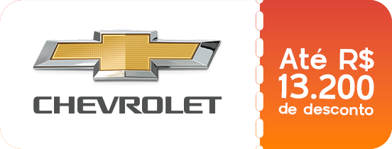 Chevrolet — até R$ 13.200 de desconto